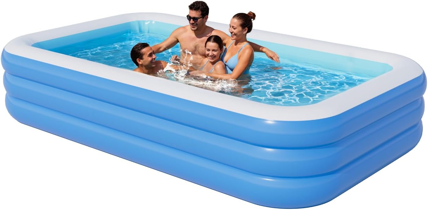 Benass Inflatable Pool for Adults, 115 x 68 x 22