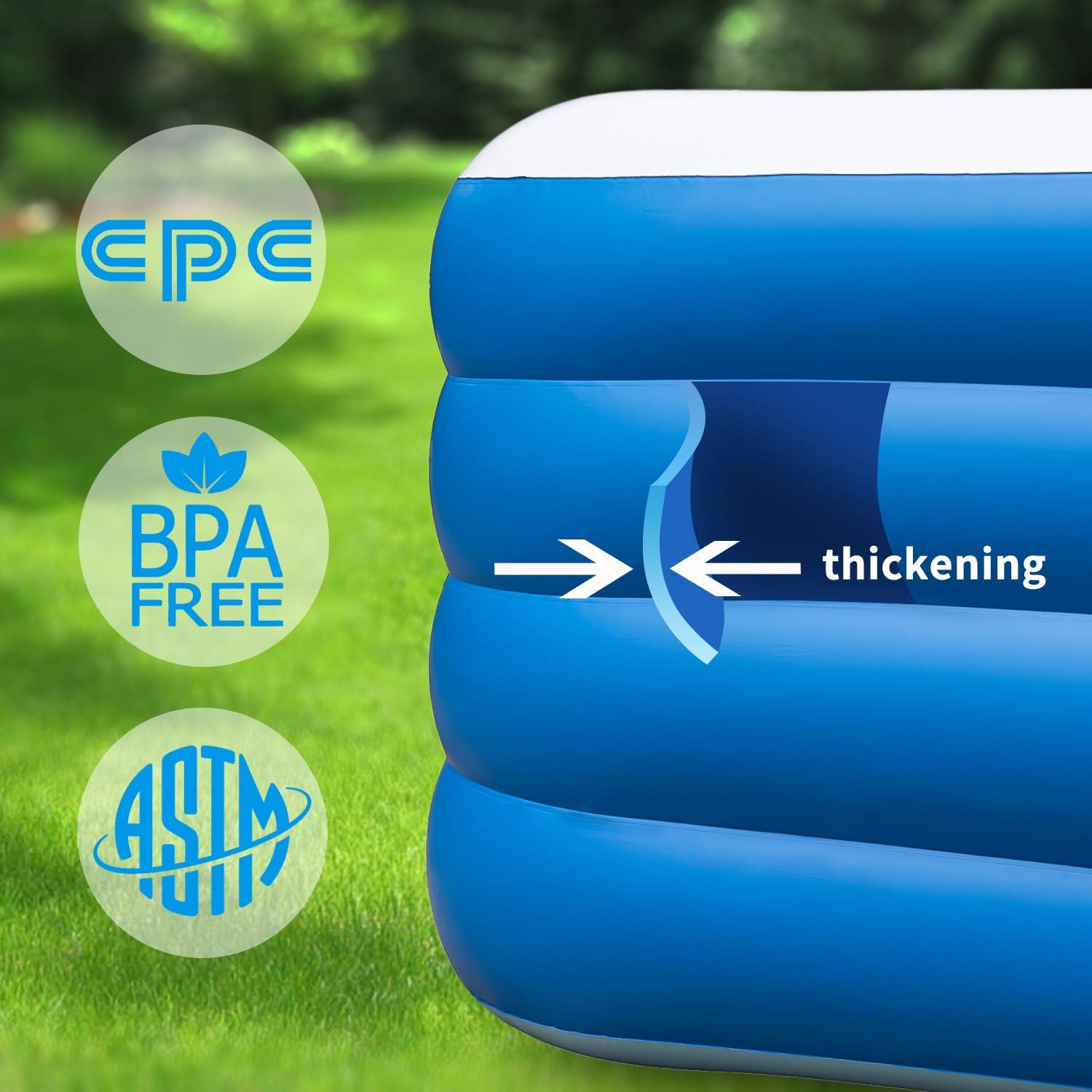 Inflatable Swimming Pool, 70x55x29