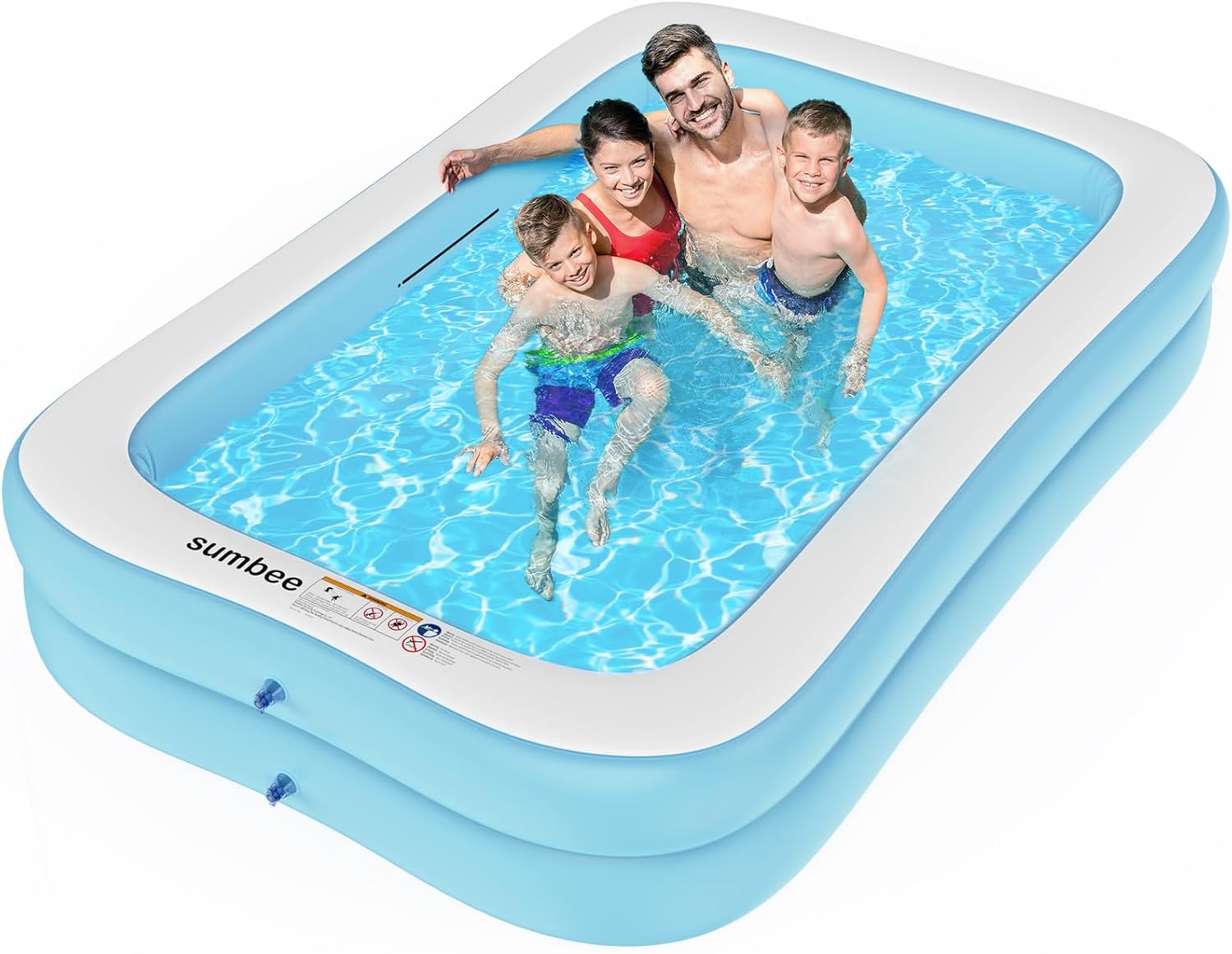 Sumbee Inflatable Pool for Kids and Adults, 79” x 59 x 20