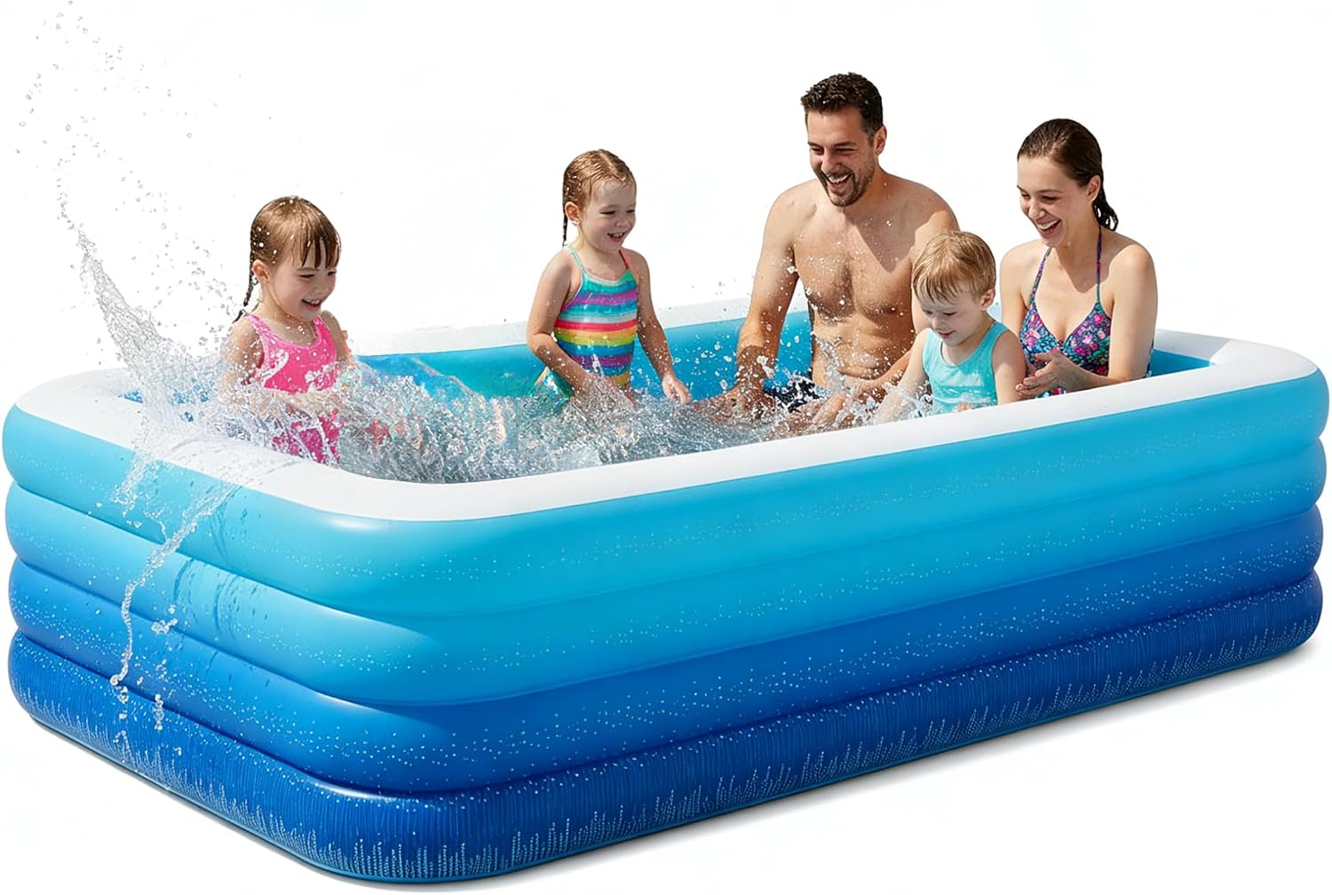 120 4-Layer Thickened Inflatable Pool for Kids & Adults