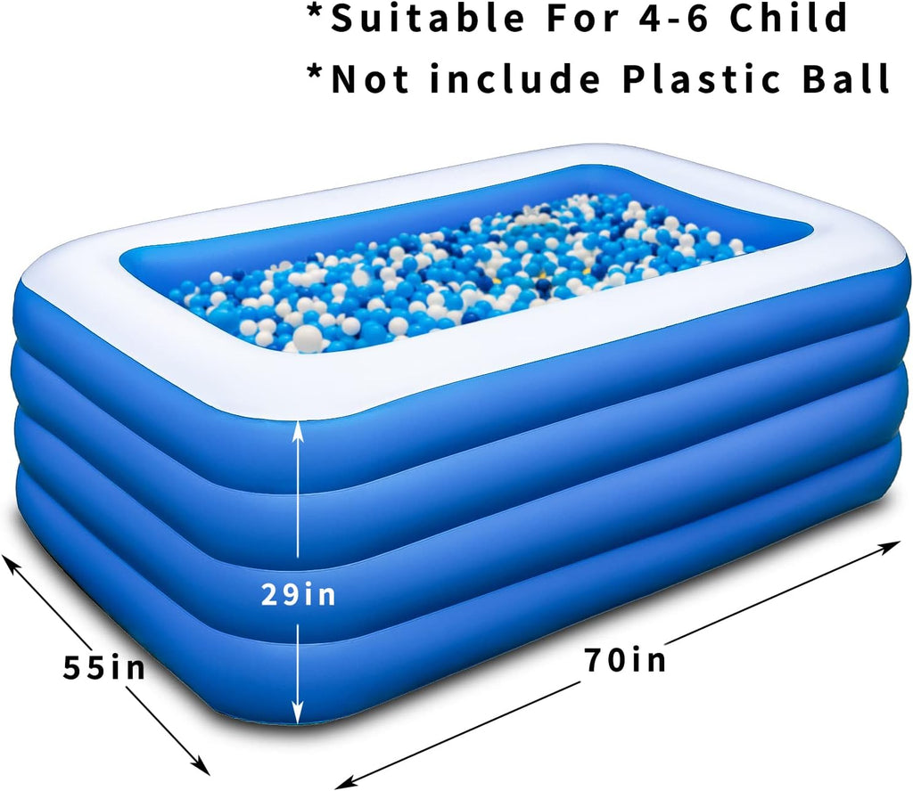 Inflatable Swimming Pool, 70x55x29