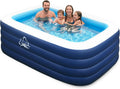 EISENFUER Inflatable Pool for Kids and Adults with No Collapse, 100 X 60 X 30